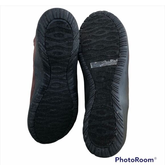 Joan Boyce Women’s Ankle Brown Gold Bedazzled Boots Size 7 Cognac Suede - Picture 9 of 13